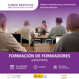 curso gratis formacion de formadores septiembre 2024