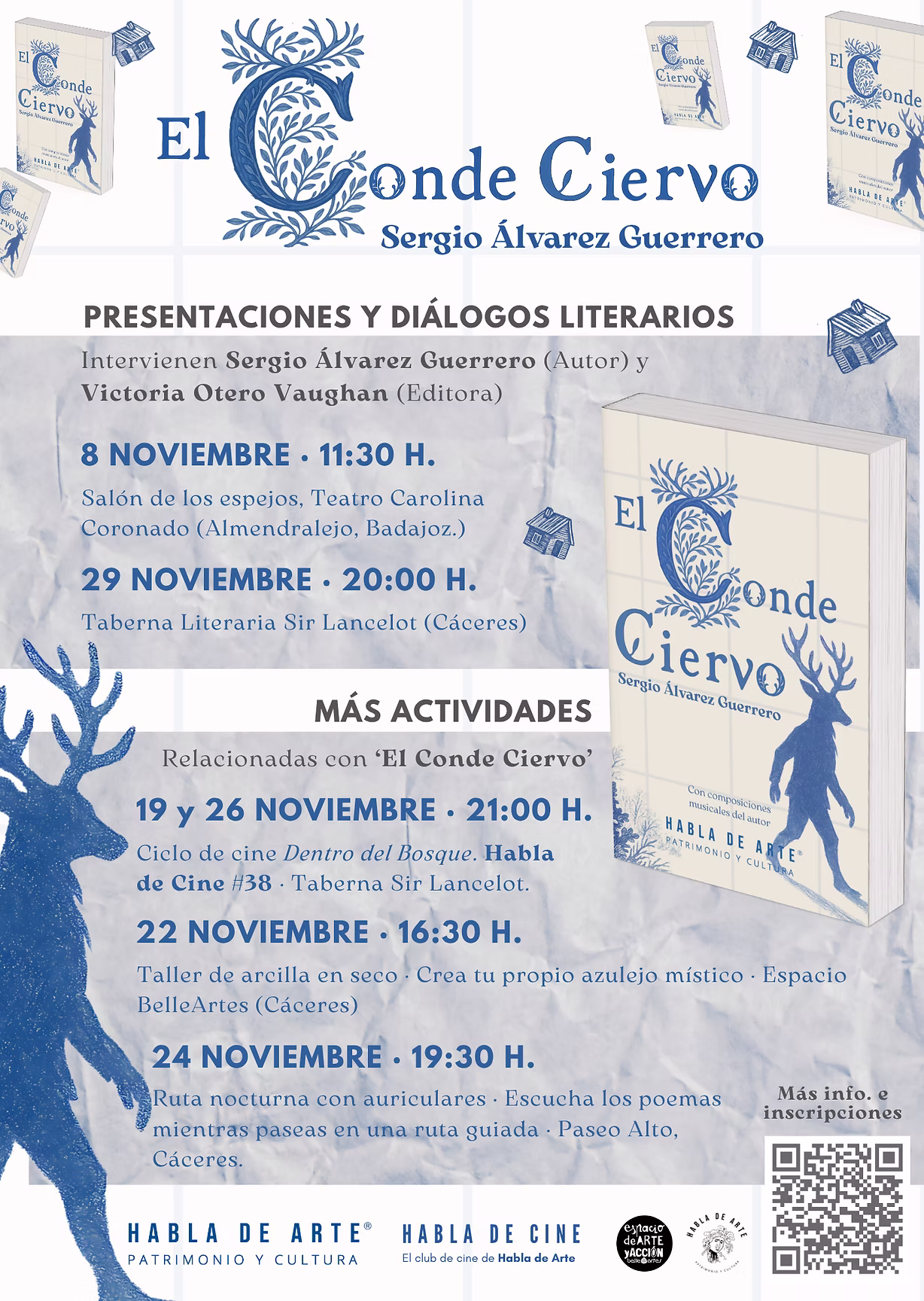 Presentación y diálogo literario de ‘El Conde Ciervo’