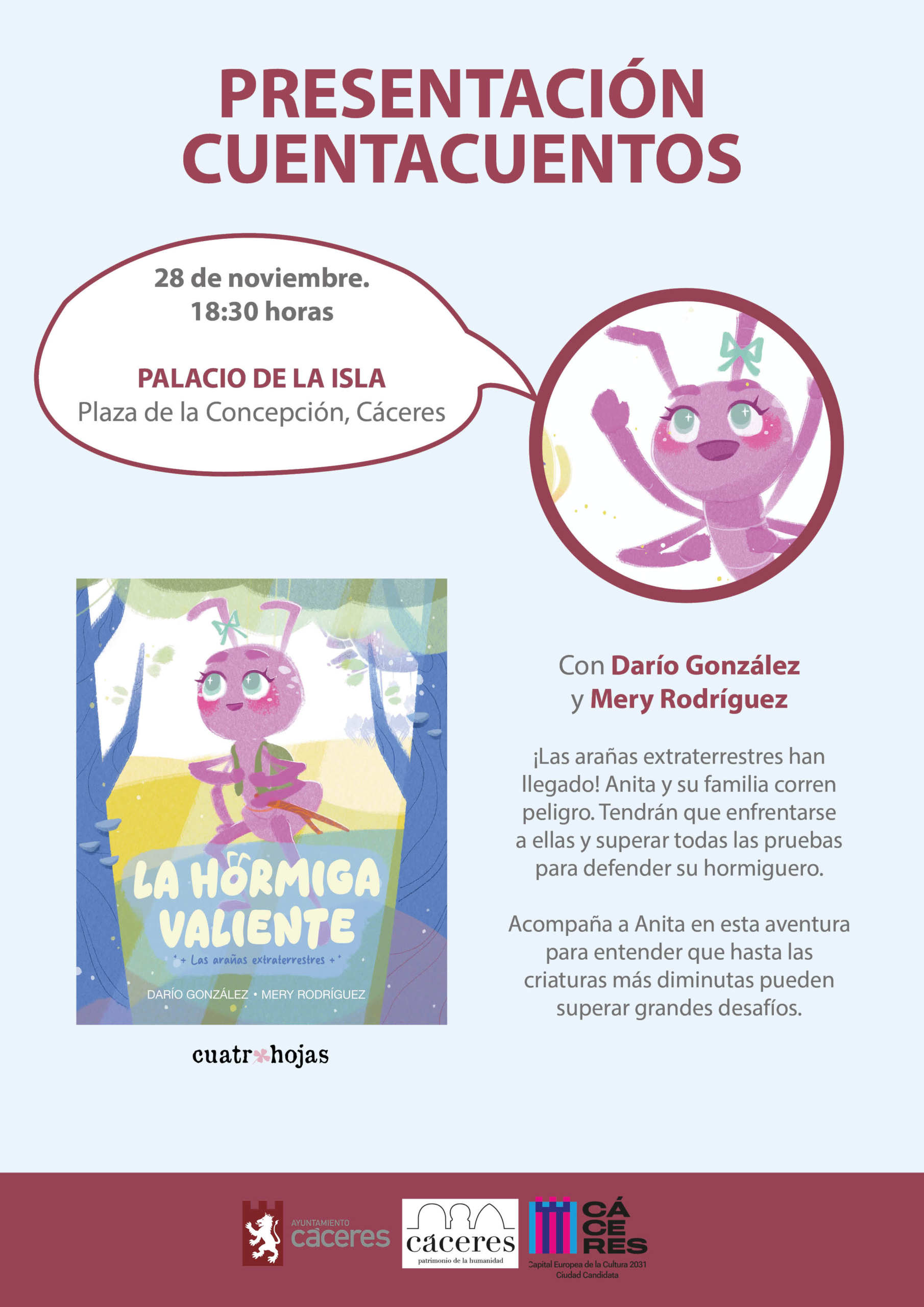 Presentación del libro “La hormiga valiente”