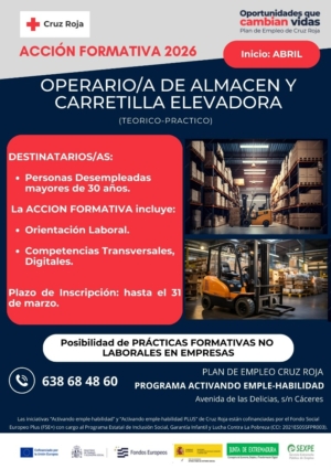 ACCION FORMATIVA ALMACEN Y CARRETILLA ELEVADORA