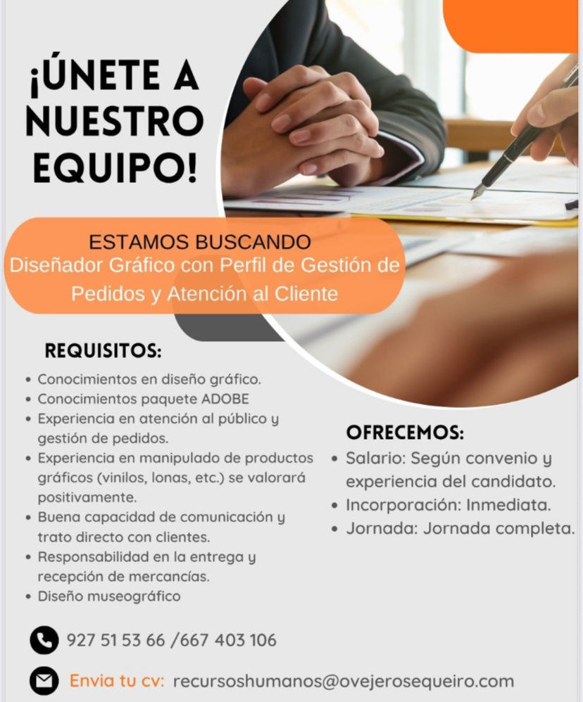 OFERTA EMPLEO DISEÑADOR GRAFICO OFERTA EMPLEO DISEÑADOR GRAFICO
