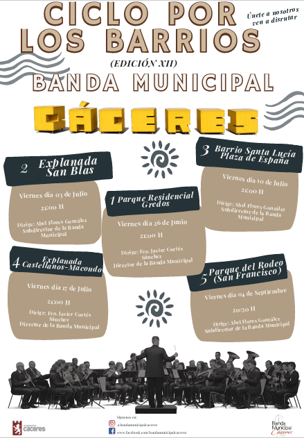 Cáceres al fresco. Banda Municipal.