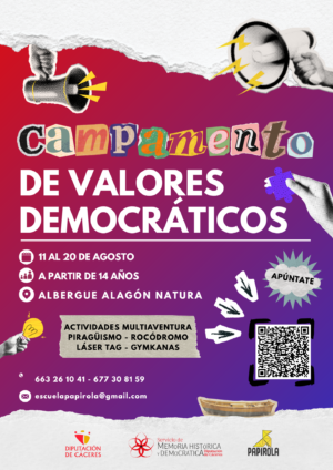 Cartel valores democraticos