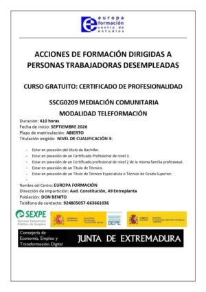 Cartel MEDIACIÓN